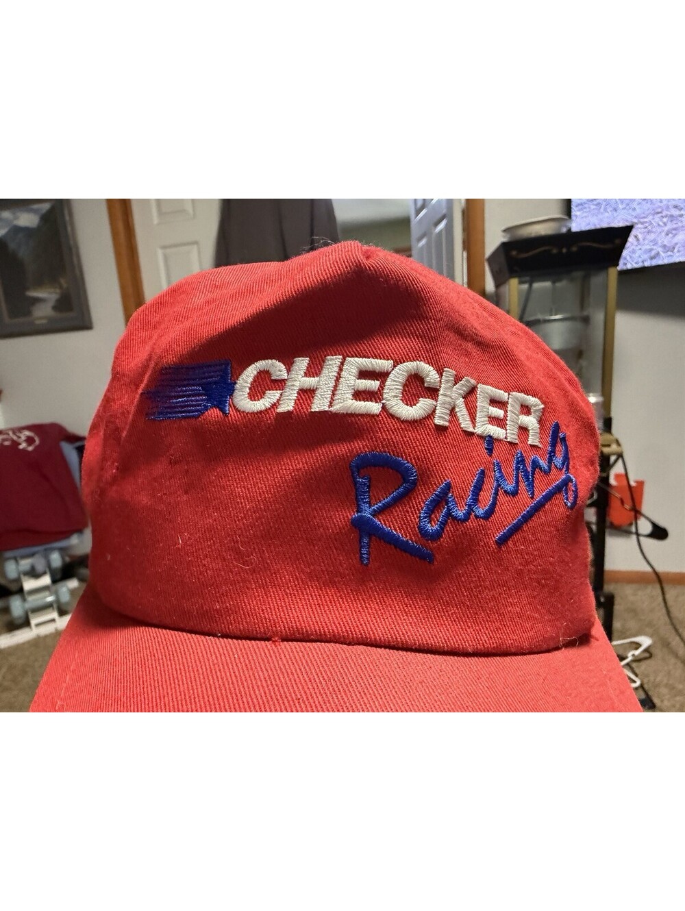 Vintage Checker Racing Adjustable SnapBack Hat - Picture 2 of 7